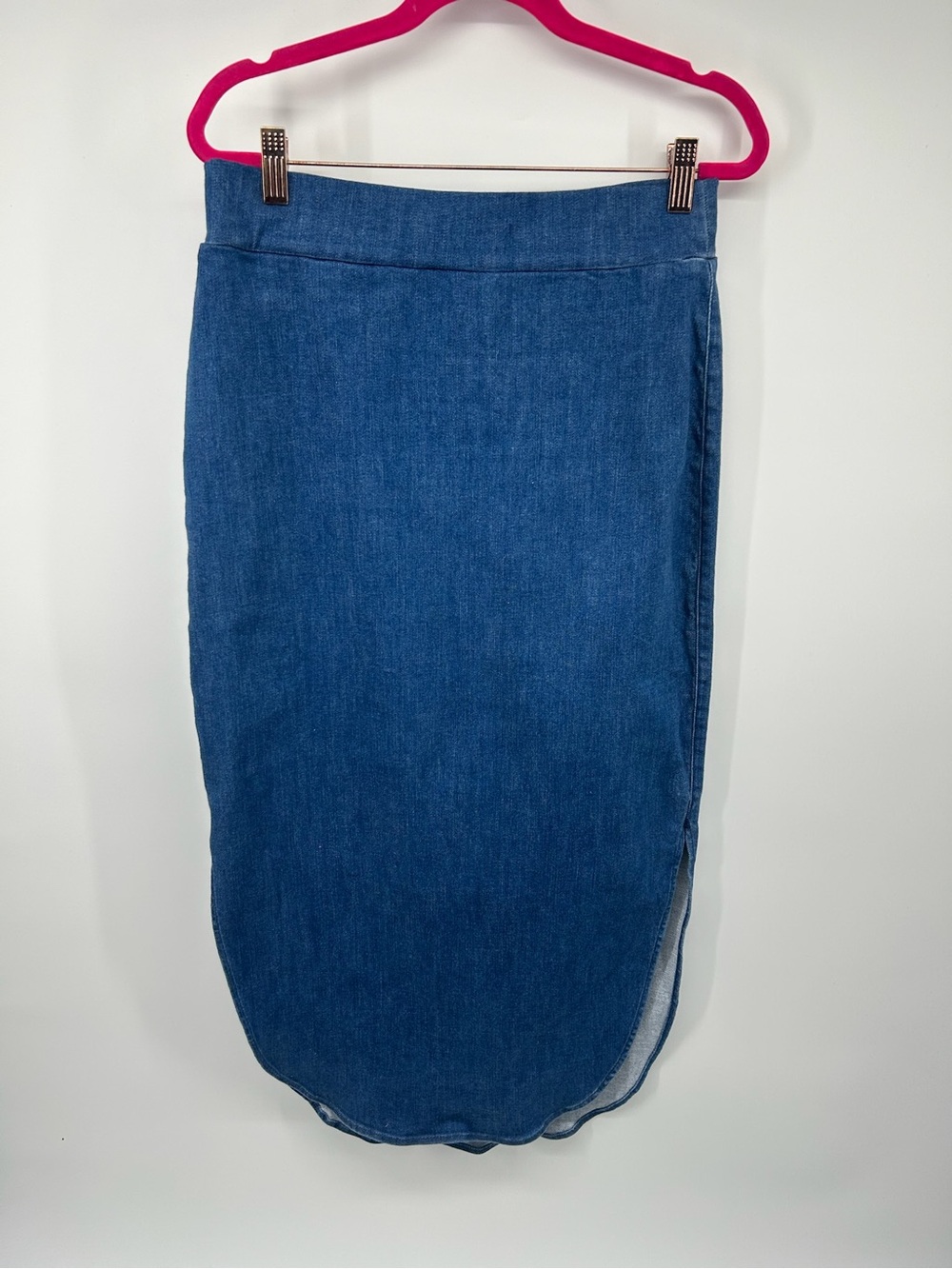 Quince Blue Denim Pencil Skirt